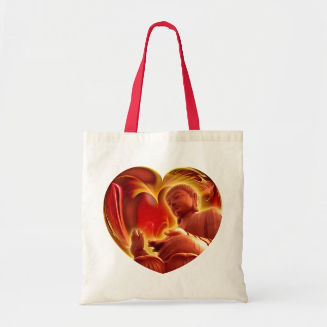 BUDDHA Heart Tote Bag (Front)