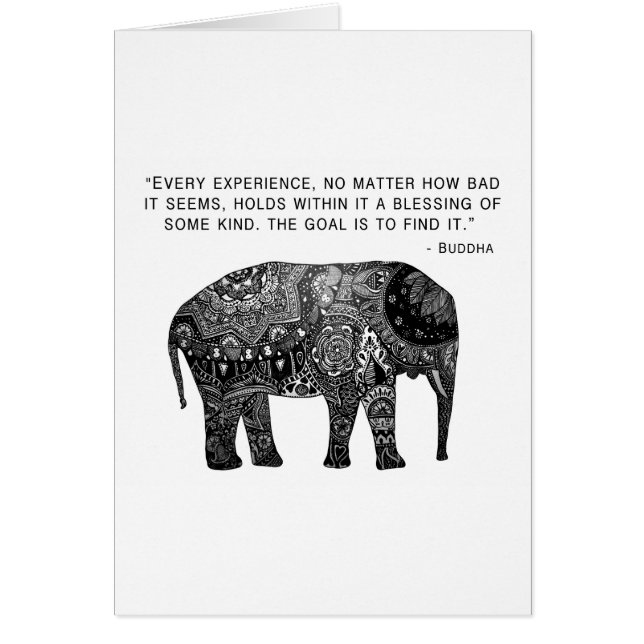 Buddha Henna Wisdom Elephant (Front)