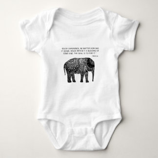 Buddha Henna Wisdom Elephant Baby Bodysuit