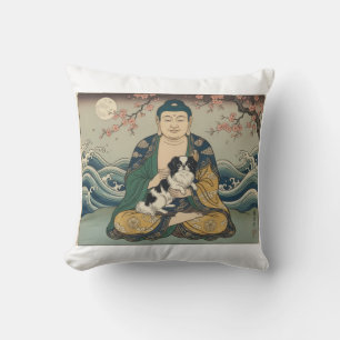 Buddha holding Japanese Chin Cushion