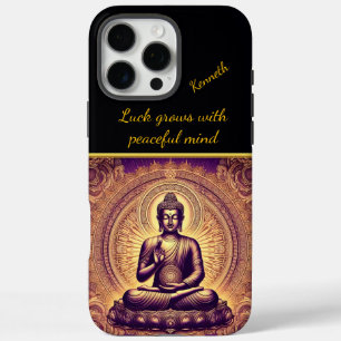 Buddha in a peaceful lotus garden iPhone 16 pro max case