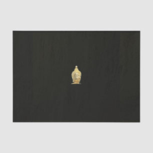 buddha in black tissue paper
