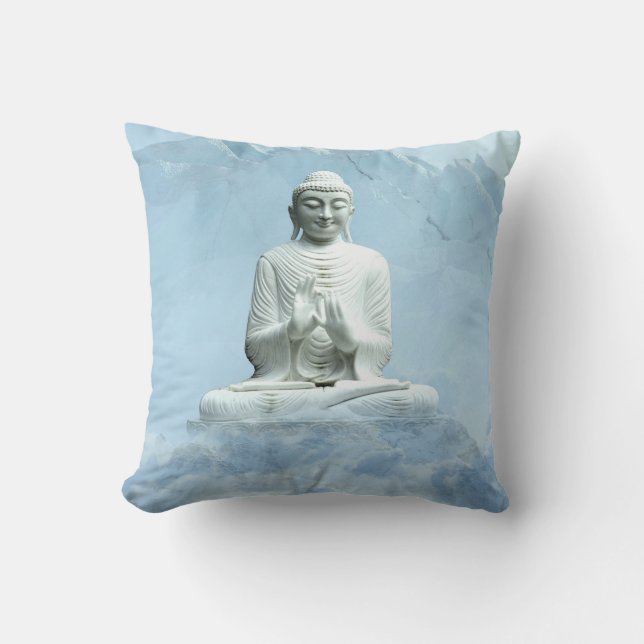 Buddha in Clouds Cushion (Front)