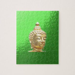 buddha in green jigsaw puzzle