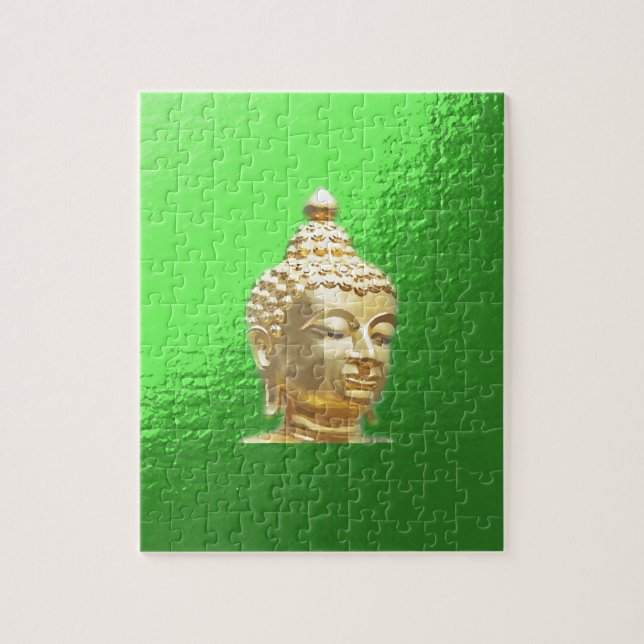 buddha in green jigsaw puzzle (Vertical)