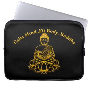 Buddha in Lotus Pose Laptop Sleeve