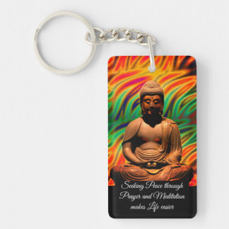 Buddha in Meditation Key Ring