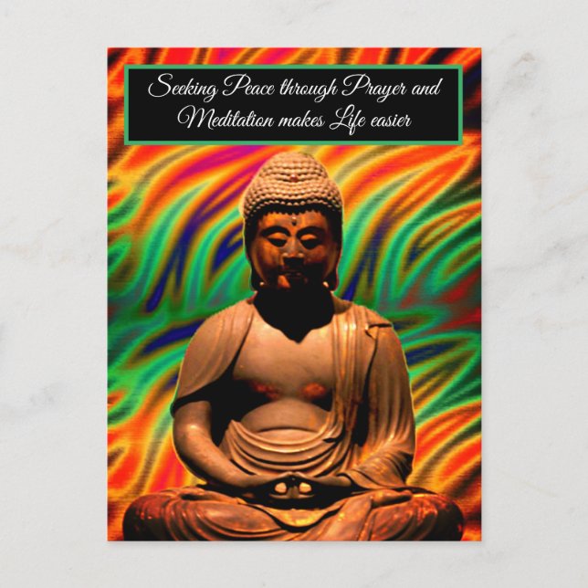 Buddha in Meditation Postcard (Front)