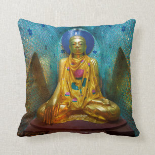 Buddha In Ornate Alcove Cushion