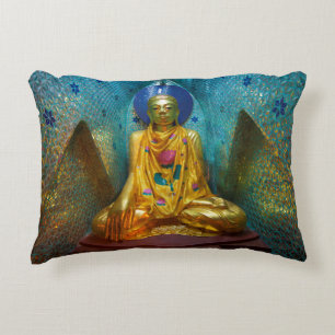 Buddha In Ornate Alcove Decorative Cushion