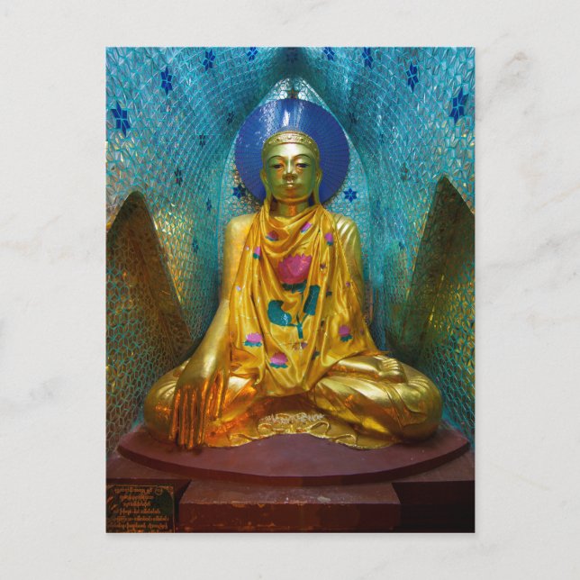 Buddha In Ornate Alcove Postcard (Front)