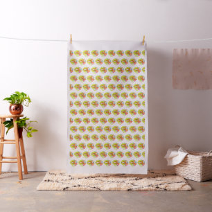 Buddha in Spring Flowers Fabric