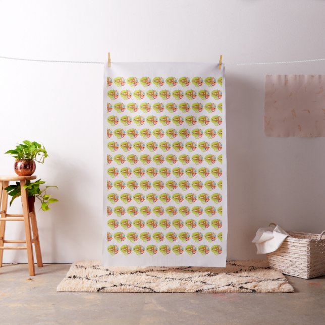 Buddha in Spring Flowers Fabric (In Situ)