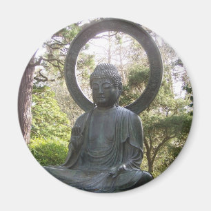 Buddha in the Japanese Tea Garden Magnet