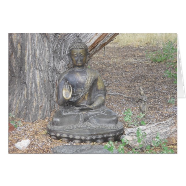 Buddha in the Woods Card (Front Horizontal)