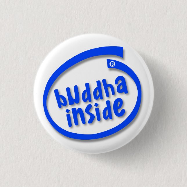 Buddha Inside 3 Cm Round Badge (Front)