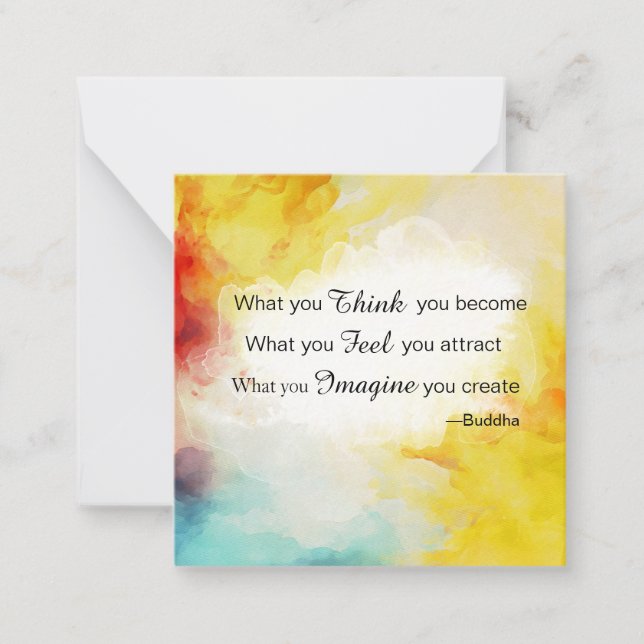 *~ Buddha  Inspirational Kindness AP62  Note Card (Front)