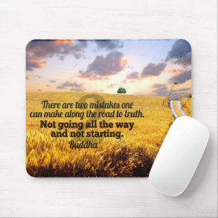 Buddha Inspirational Quote "Road to truth" Mouse Pad