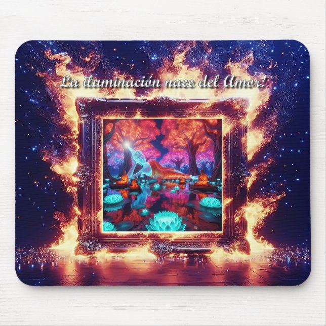 Buddha is Love Own Mouse Pad (Front)