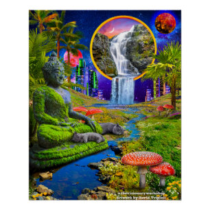 Buddha Kitties Print, Value Poster Paper (Matte)