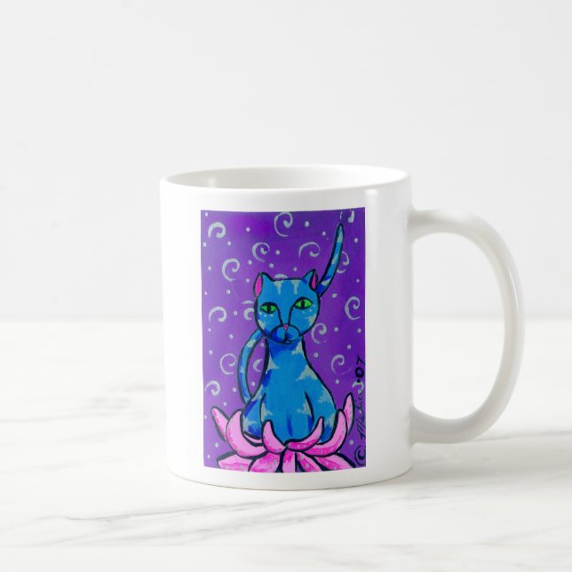 Buddha Kitty Coffee Mug (Right)