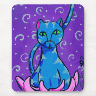Buddha Kitty Mouse Pad