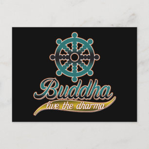 Buddha Live the Dharma Postcard