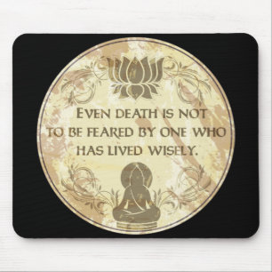 Buddha Live Wisely Mouse Pad