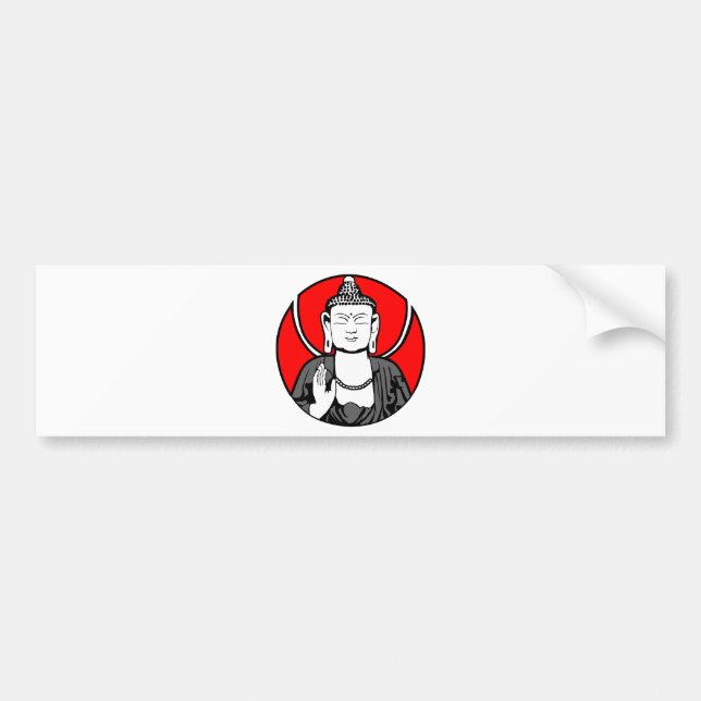 Buddha Logo Bumper Sticker (Front)