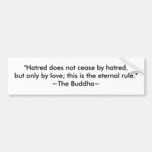 Buddha Love and Peace Bumper Sticker