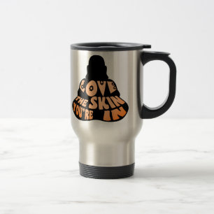 Buddha Love Orange Travel Mug