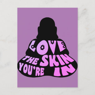 Buddha Love Purple Postcard