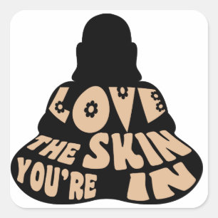 Buddha Love Square Sticker