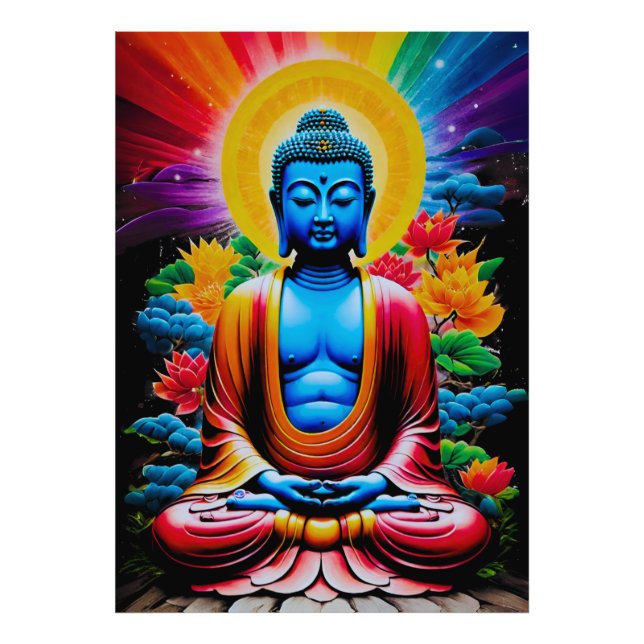 Buddha Luminous Awakening Photo Print (Front)