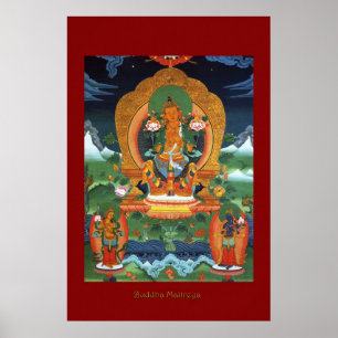 Buddha Maitreya Religious Art Poster Series