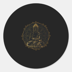Buddha Mandala Classic Round Sticker