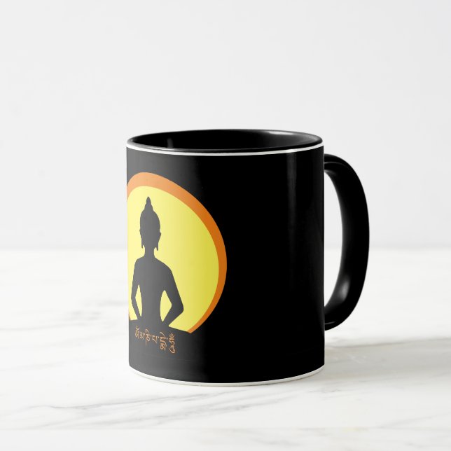 Buddha - Mantra & Meditation Tea/Coffee mug (Front Right)