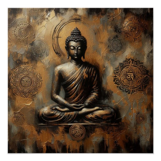 BUDDHA MEDITATING AP #3 POSTER (Front)