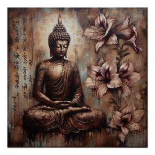 BUDDHA MEDITATING AP #5 POSTER