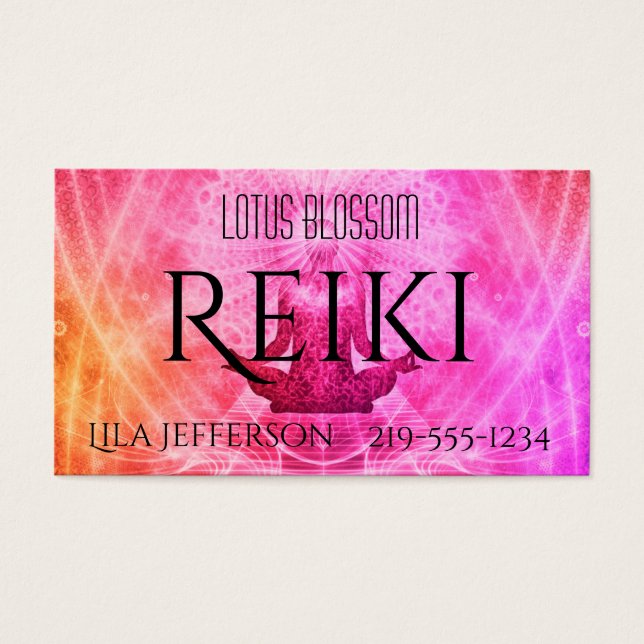 Buddha Meditation in Pinks Reiki (Front)