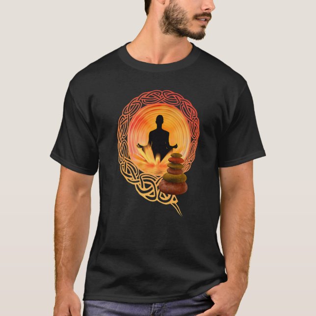 Buddha Meditation Yoga Fashion Clothing Outfit Bud T-Shirt (Front)