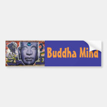 buddha mind bumper sticker
