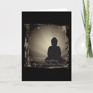 Buddha Mind Is Everything Card