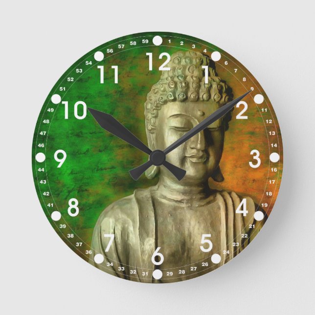 Buddha Mind Round Clock (Front)