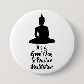 Buddha Mindfulness Meditation Motivation 7.5 Cm Round Badge