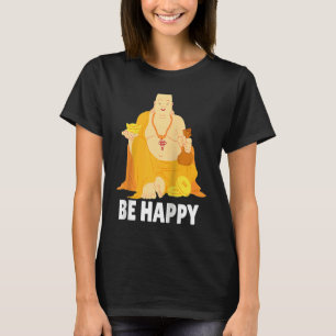 Buddha Monk Namaste Praying Pray Smile Happy Laugh T-Shirt