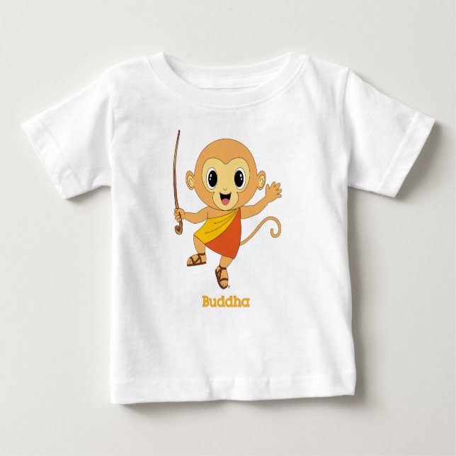 Buddha Monkey™ Baby T-Shirt (Front)