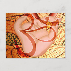 Buddha Mudra Om Inspirational Spiritual Postcard