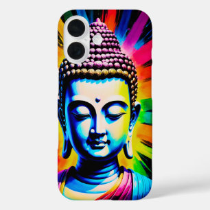 Buddha Neon Decor iPhone 16 Case