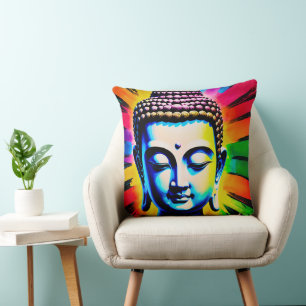 Buddha Neon Decor Cushion